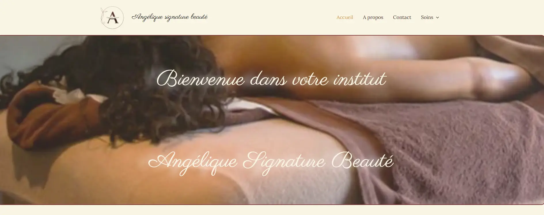 Site WordPress pour un institut de beauté